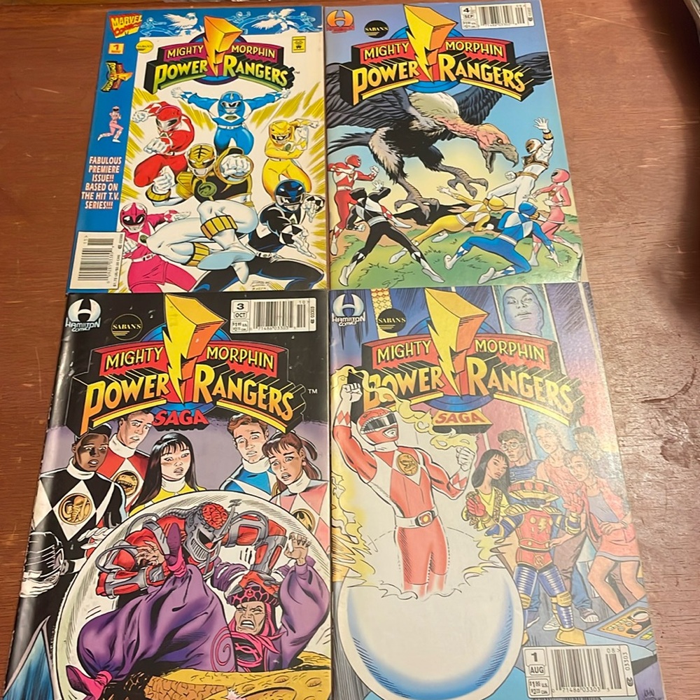 Mighty Morphin Power Rangers Saga comic books (4 books)